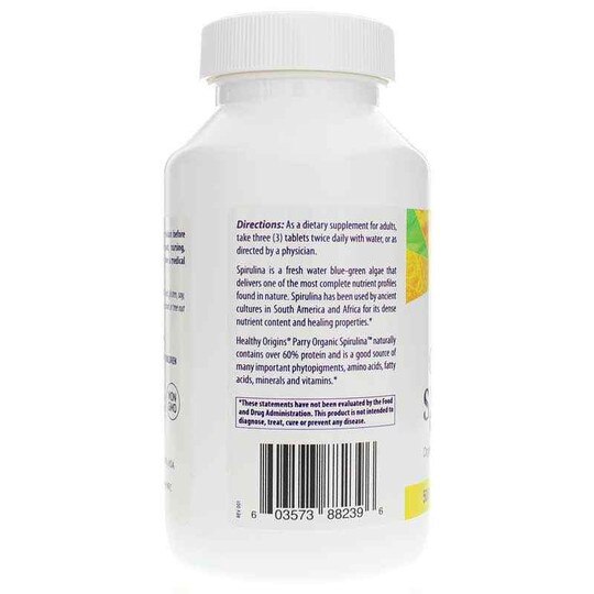 Organic Spirulina 500 Mg, HLO